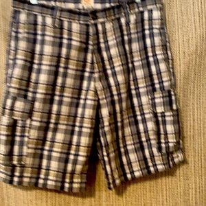 Docker Men’s  Plaid Shorts W/ Cargo Style Pockets